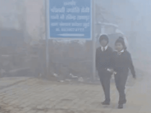 सोनीपत में कोहरे ने स्कूली बच्चों की समस्या बढ़ा दी है। बच्चों को सुबह ही कोहरे व ठंड के बीच स्कूल जाना पड़ रहा हे।