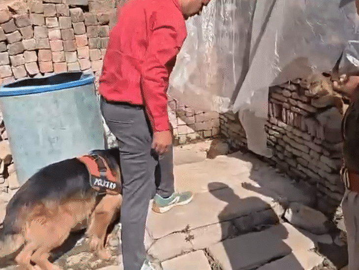 पुलिस ने डॉग स्क्वायड की मदद से आरोपी के घर से सबूत जुटाए।