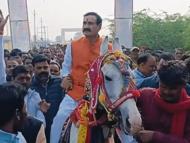 पूर्व मंत्री घोड़े पर बैठे नजर आए। पूर्व मंत्री इमरती देवी ने भतीजे की शादी में जमकर डांस किया।