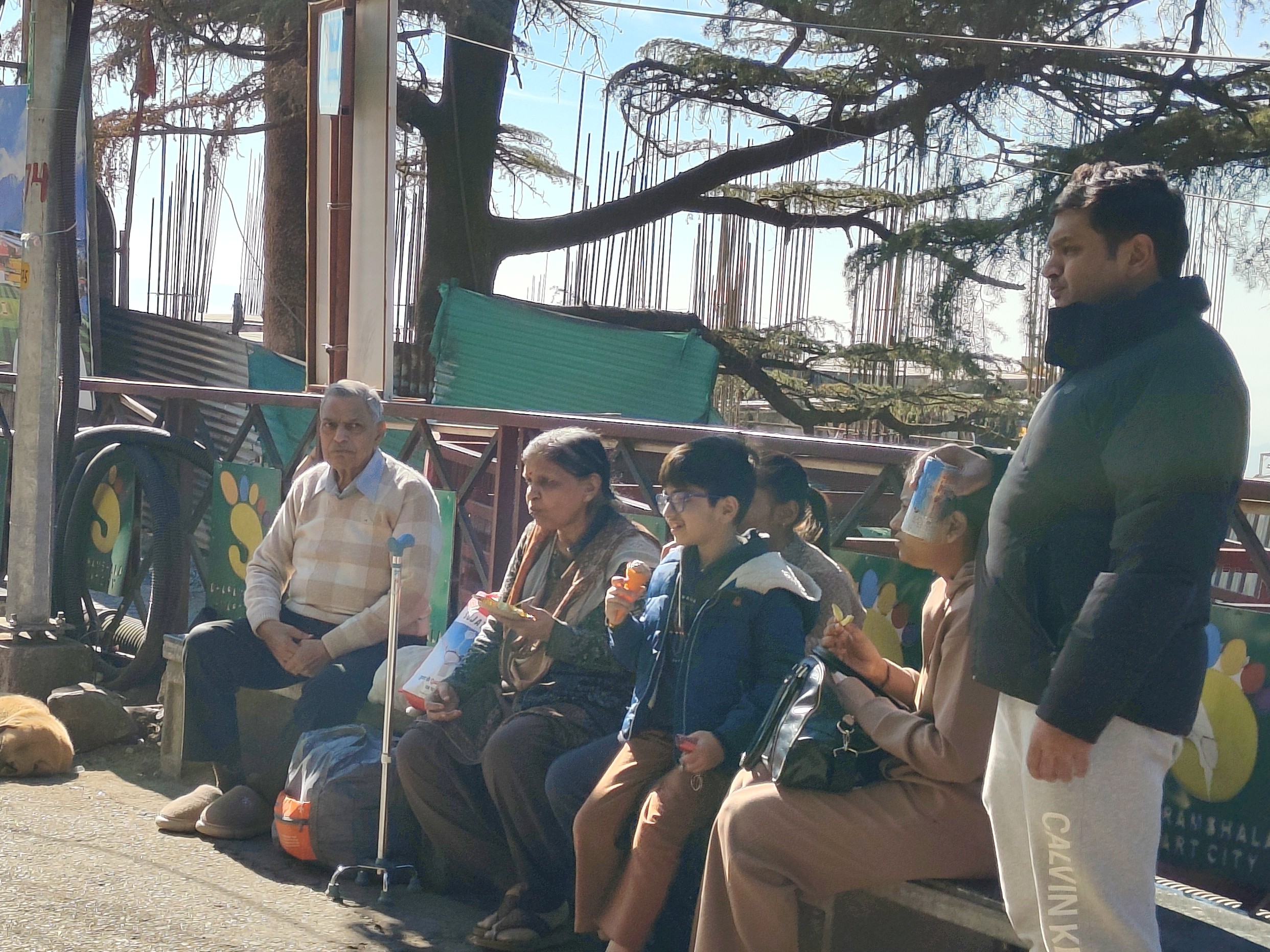 खिली धूप का आनंद लेते हुए