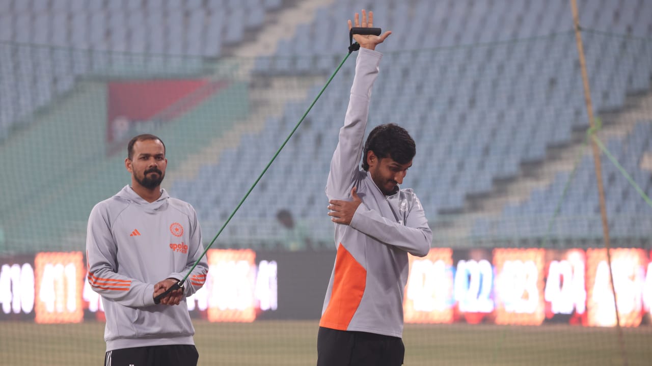 खिलाड़ियों ने प्रैक्टिस के साथ एक्सरसाइज में जमकर पसीना बहाया।