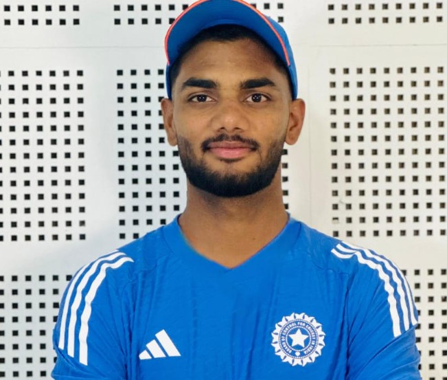 झज्जर का क्रिकेटर कनिष्क चौहान।