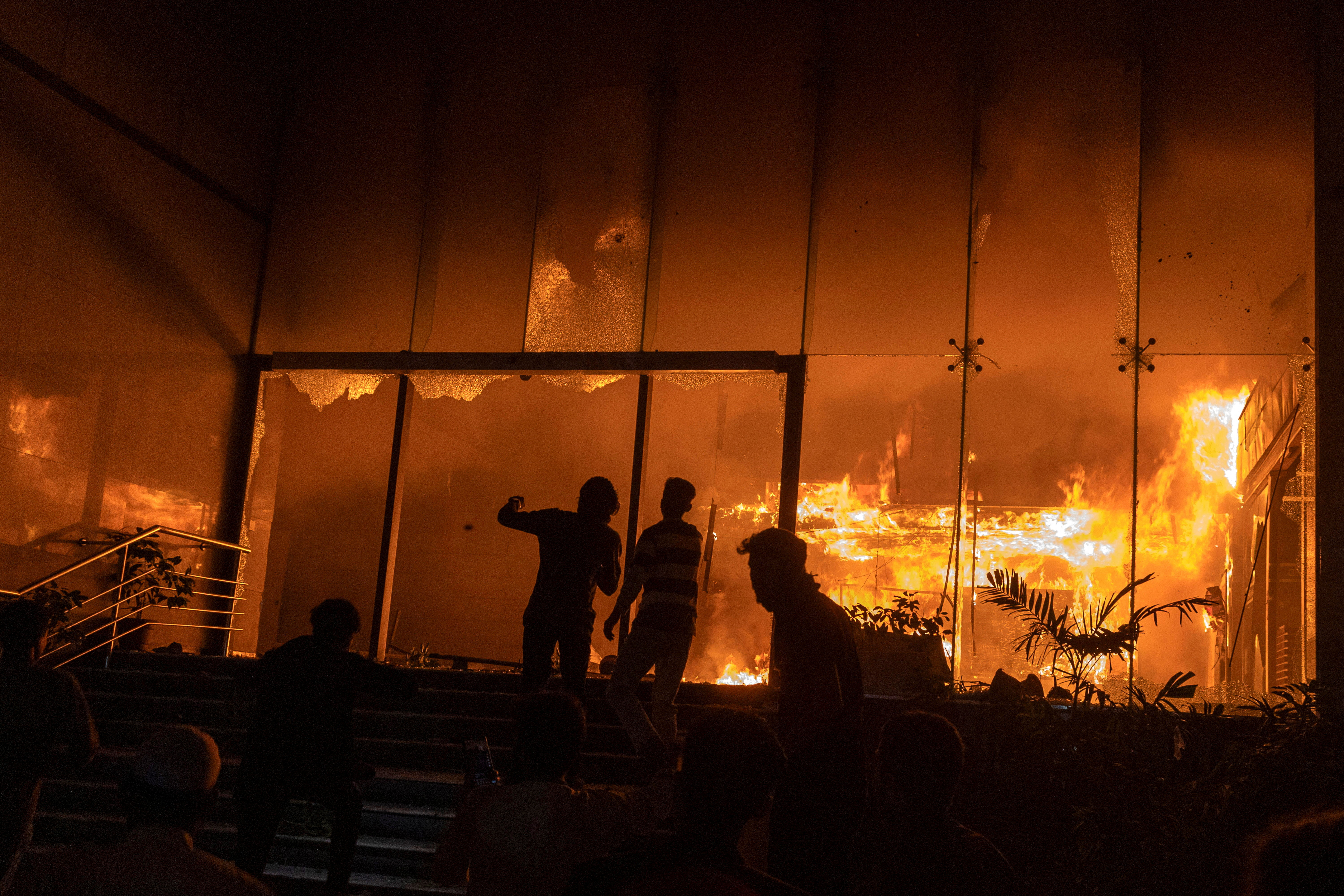 After Hadi's death, protesters set fire to the office of the country's largest newspaper, the Daily Star.