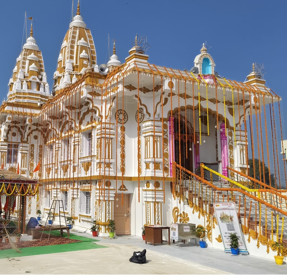 A grand 51-feet-high ISKCON temple will be built at a cost of Rs 15 crore.