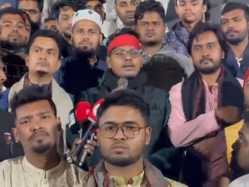 इंकलाब मंच ने बांग्लादेश सरकार को हादी के हत्यारों को गिरफ्तार करने के लिए 24 घंटे का अल्टीमेटम दिया है।