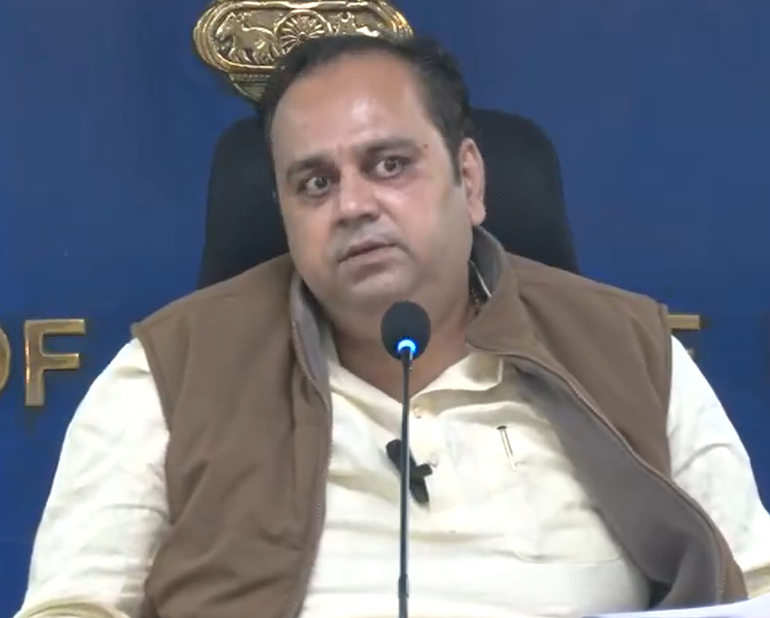 दिल्ली सरकार में मंत्री पंकज सिंह ने दिल्ली में प्रेस कॉन्फ्रेंस की।