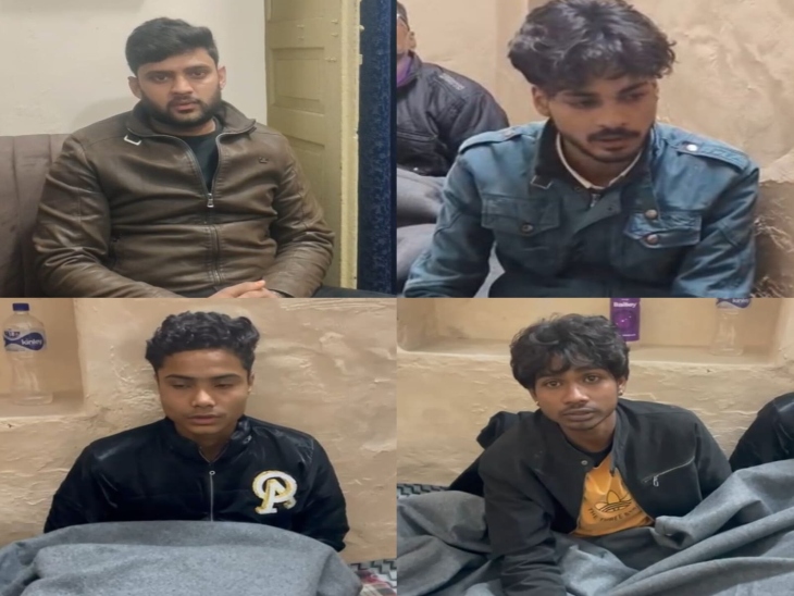 पकड़े गए हमलावर, जिसमें कारोबारी का दामाद भी शामिल है।