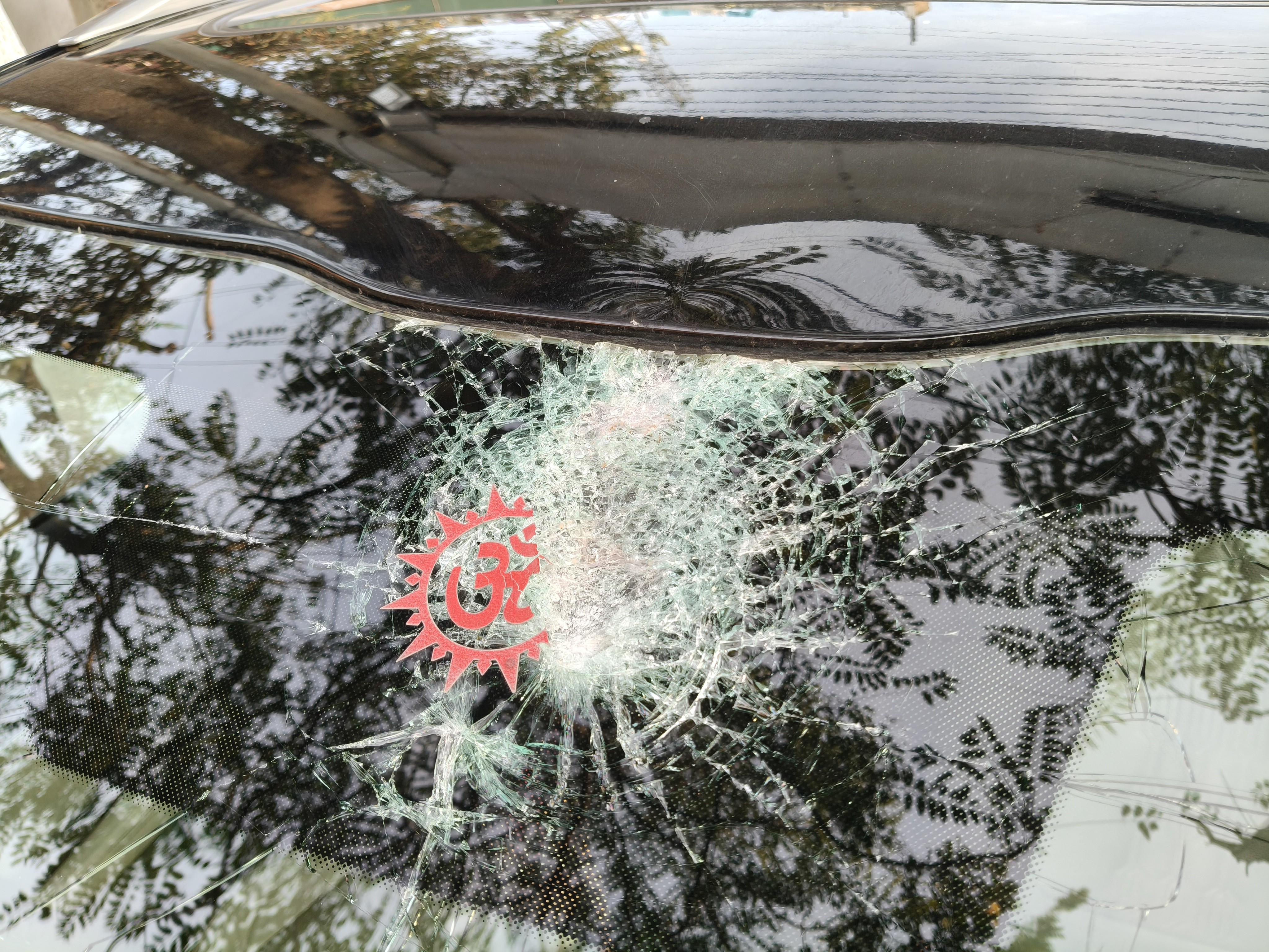 पिटाई करने वालों ने कार पर भी पथराव किया।