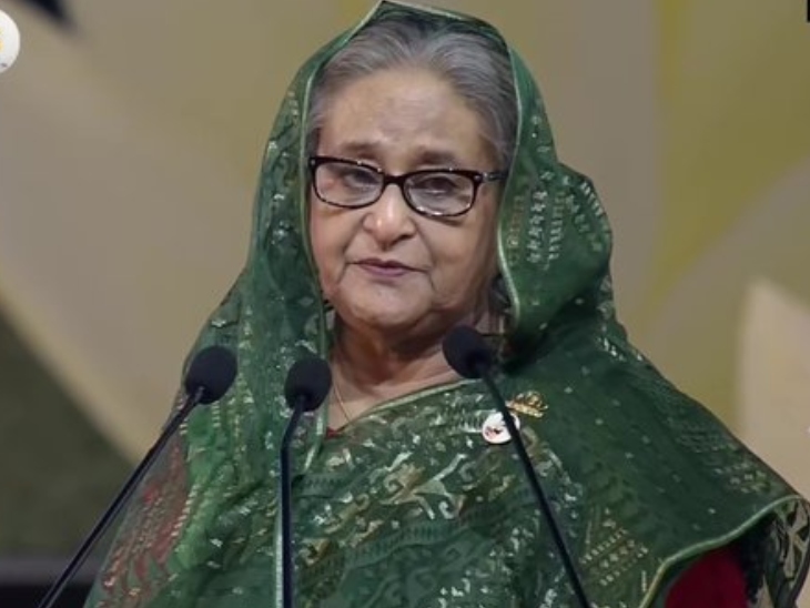 शेख हसीना पिछले साल 5 अगस्त को तख्तापलट के बाद भारत गईं थीं, तब से वे यहीं रह रहीं हैं। - Dainik Bhaskar