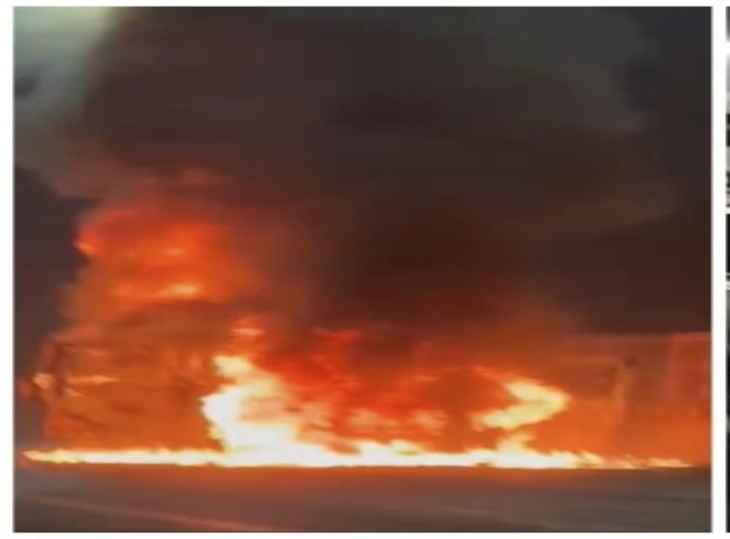 बेमेतरा निवासी विष्णु साहू की गाड़ी में आग लगने की पुष्टि खमतराई निरीक्षक ने की है।