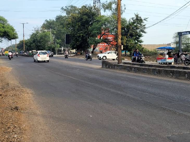 अयोध्या बायपास, जिसे 10 लेन बनाया जा रहा है।