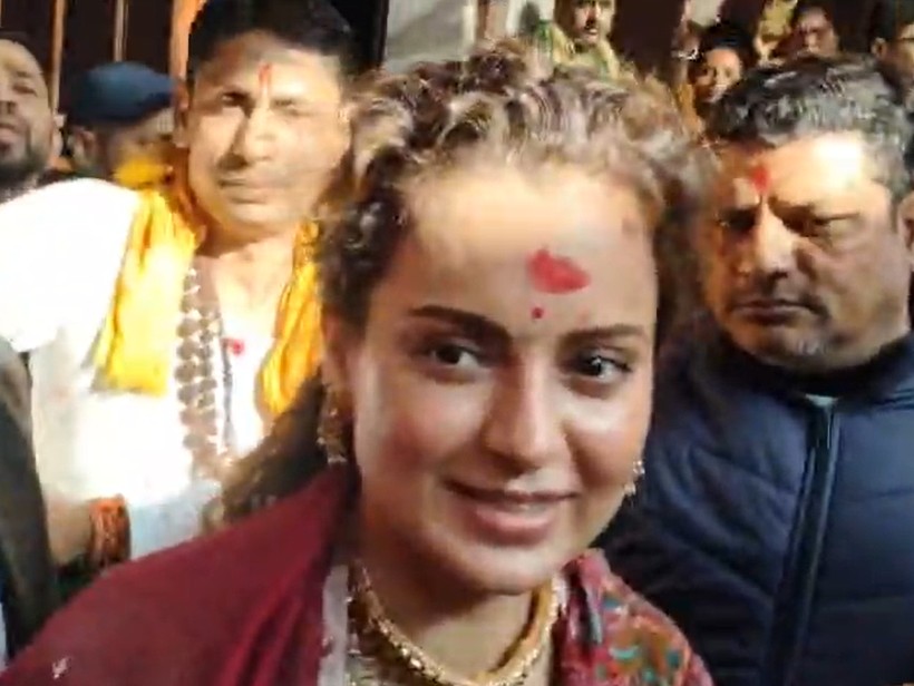 कंगना रनोट ने कहा कि उन्हें यहां विशेष आध्यात्मिक शांति की अनुभूति हुई।
