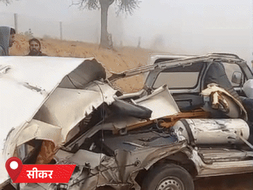 राजस्थान के शेखावाटी और बॉर्डर एरिया वाले जिलों में सुबह कोहरे के कारण लोगों को परेशानी हुई। - Dainik Bhaskar