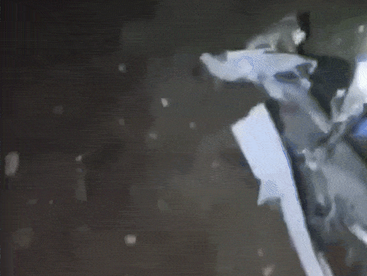 प्लेन के टुकड़े हादसे वाली जगह पर चारों तरफ बिखर गए।