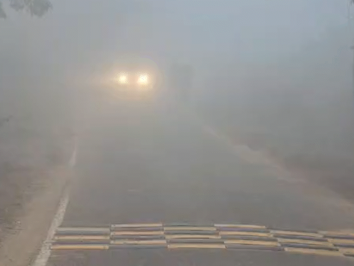 रांची की विजिबिलिटी घटकर मात्र 50 मीटर रह गई।