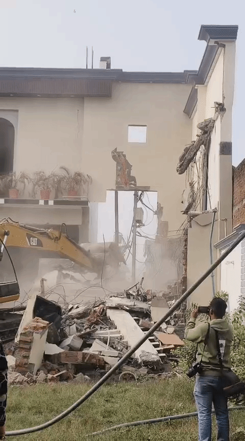 Bulldozers were used on the site where the Bareilly riots were planned.