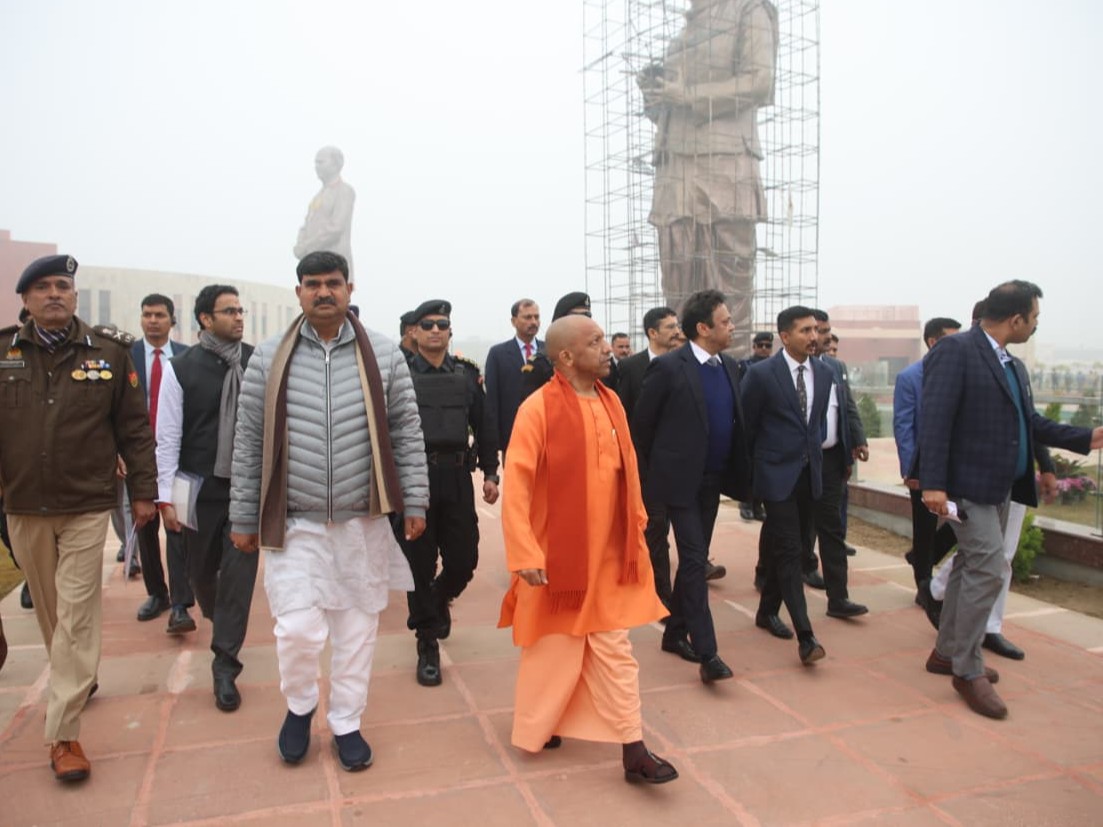 17 दिसंबर, 2025 को सीएम योगी ने राष्ट्र प्रेरणा स्थल का निरीक्षण किया था।