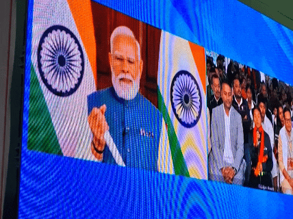 खेल महोत्सव के दौरान PM नरेंद्र मोदी भी वर्चुअल रूप से जुड़े।