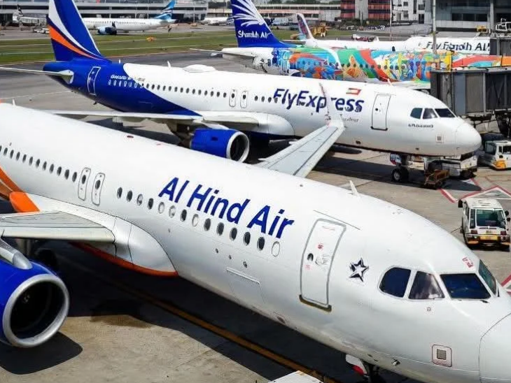 केंद्र ने शंख एयर, अलहिंद एयर और फ्लाई एक्सप्रेस को NOC जारी किया है। फोटो क्रेडिट- AI - Dainik Bhaskar