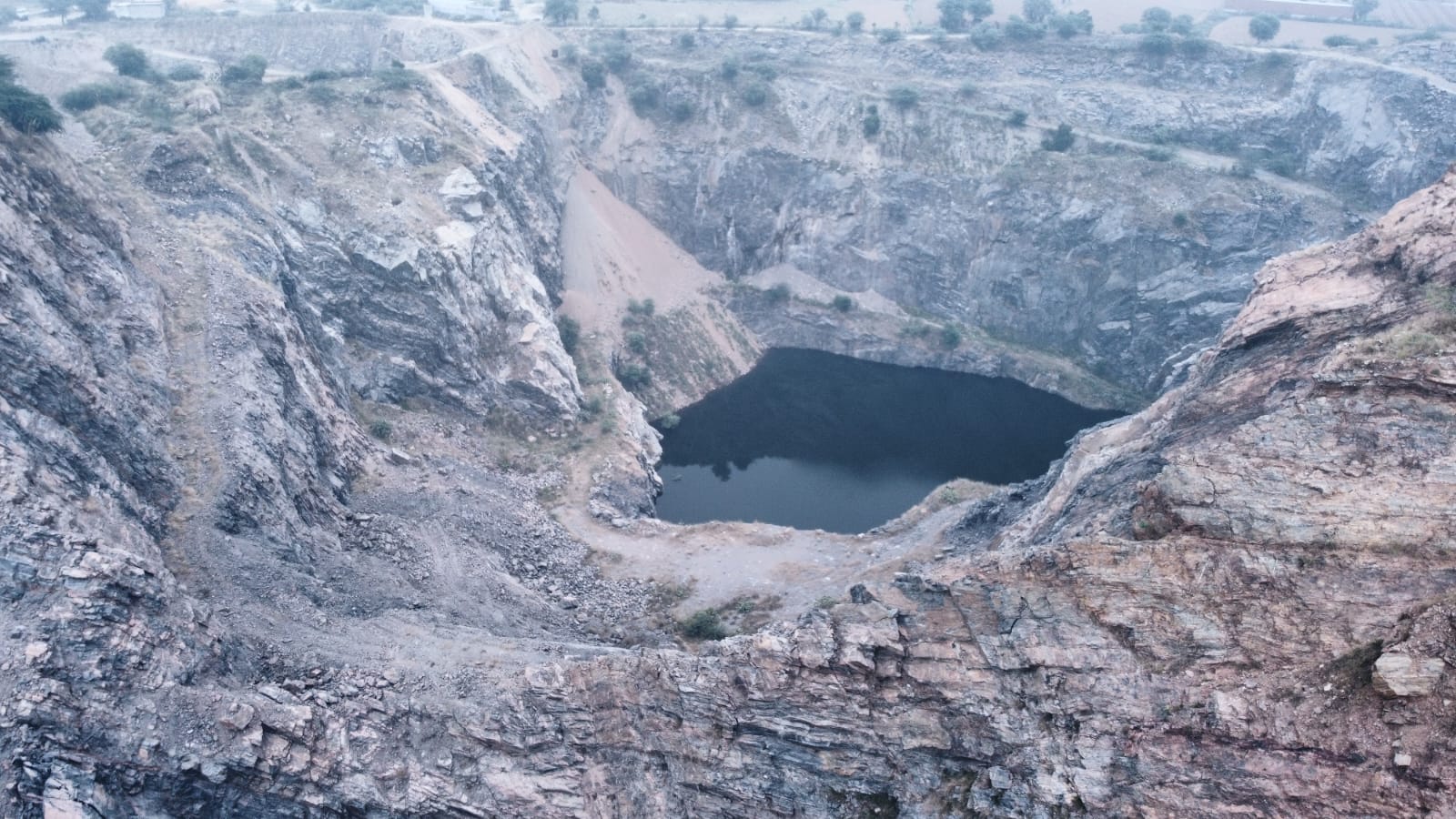 This photo is of Neemkathana. Despite all the claims, illegal mining has been going on in Aravali for years.