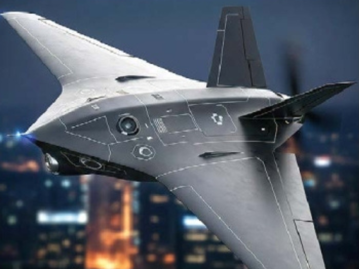 આ સ્ટીલ્થ ડ્રોનના મોડેલની તસવીર છે. તે દુશ્મન પર સેકન્ડ્સથી પણ ઓછા સમયમાં હુમલો કરી શકશે.