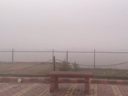 आगरा में शीतलहर और घना कोहरा छाया हुआ है। ताज व्यू पॉइंट से ताज महल नजर ही नहीं आ रहा है। IMD के अनुसार, आज न्यूनतम तापमान 8°C रहने का अनुमान है।