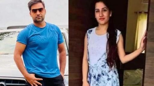 उत्तराखंड के पूर्व मंत्री और भाजपा नेता विनोद आर्य का बेटा पुलकित आर्य (बाएं) और मृतक अंकिता भंडारी (दाएं)।