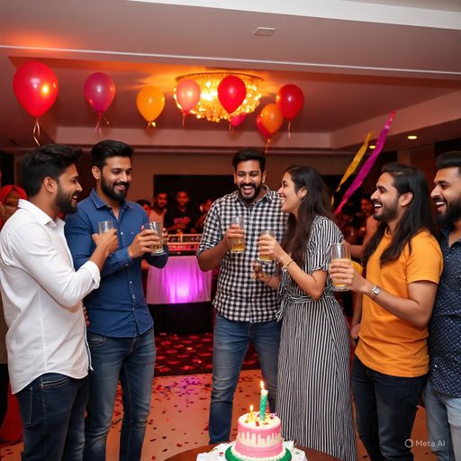 वारदात से पहले उदयपुर के होटल में बर्थ-डे पार्टी हुई थी। इस पार्टी में पीड़ित युवती, उसकी कंपनी के सीईओ, महिला एग्जीक्यूटिव हेड और उसके पति सहित कई लोग शामिल हुए थे। फोटो- AI जनरेटेड
