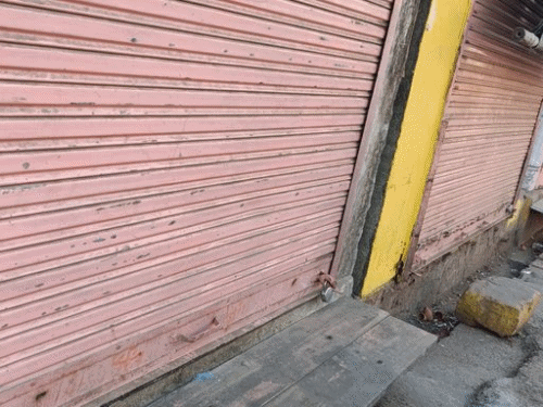 राजगढ़ में पिछले चार दिनों से बाजार बंद हैं।