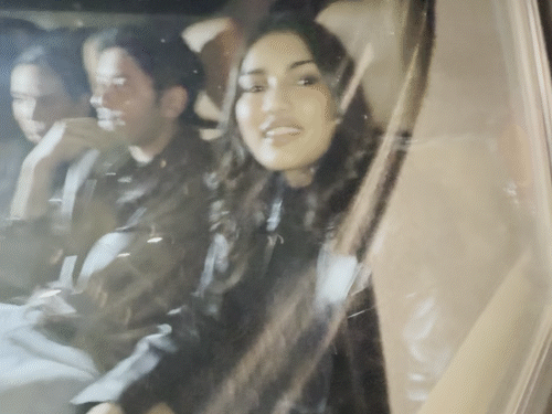 पार्टी में सलमान की बहन अलवीरा की बेटी अलिजेह अग्निहोत्री नजर आईं।