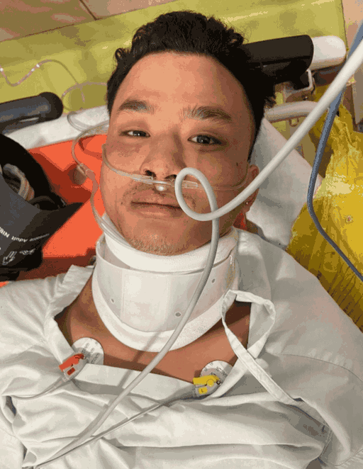 अस्पताल में भर्ती ऐंजल की फाइल फोटो।