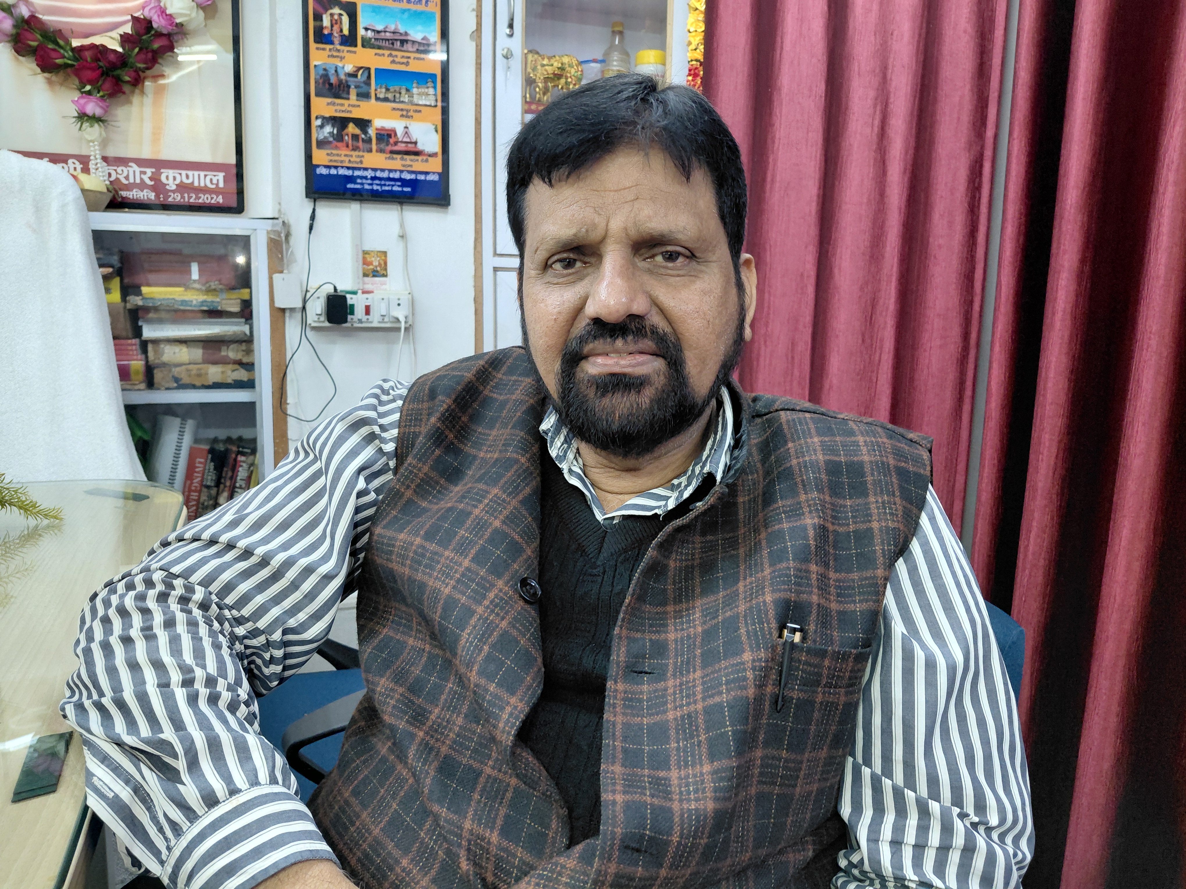 महावीर मंदिर के अधीक्षक के सुधाकरण।