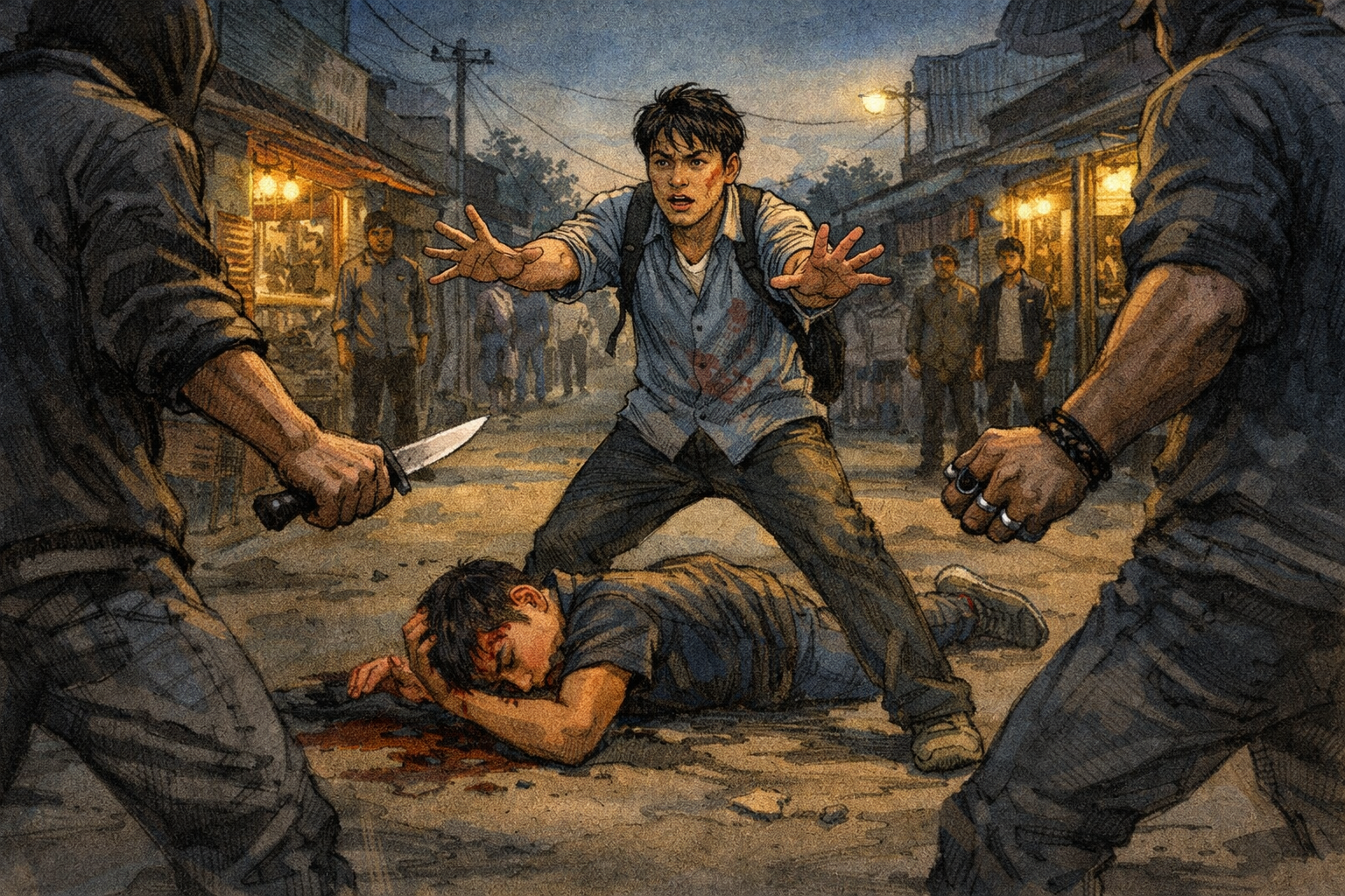 दोस्त ने बताया कि ऐंजल बस अपने भाई को बचाने के लिए भिड़ा था, एआई जनरेटेड फोटो।