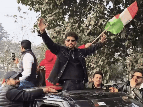 यमुनानगर पहुंचने पर किया गया नीरज गोयत का स्वागत।