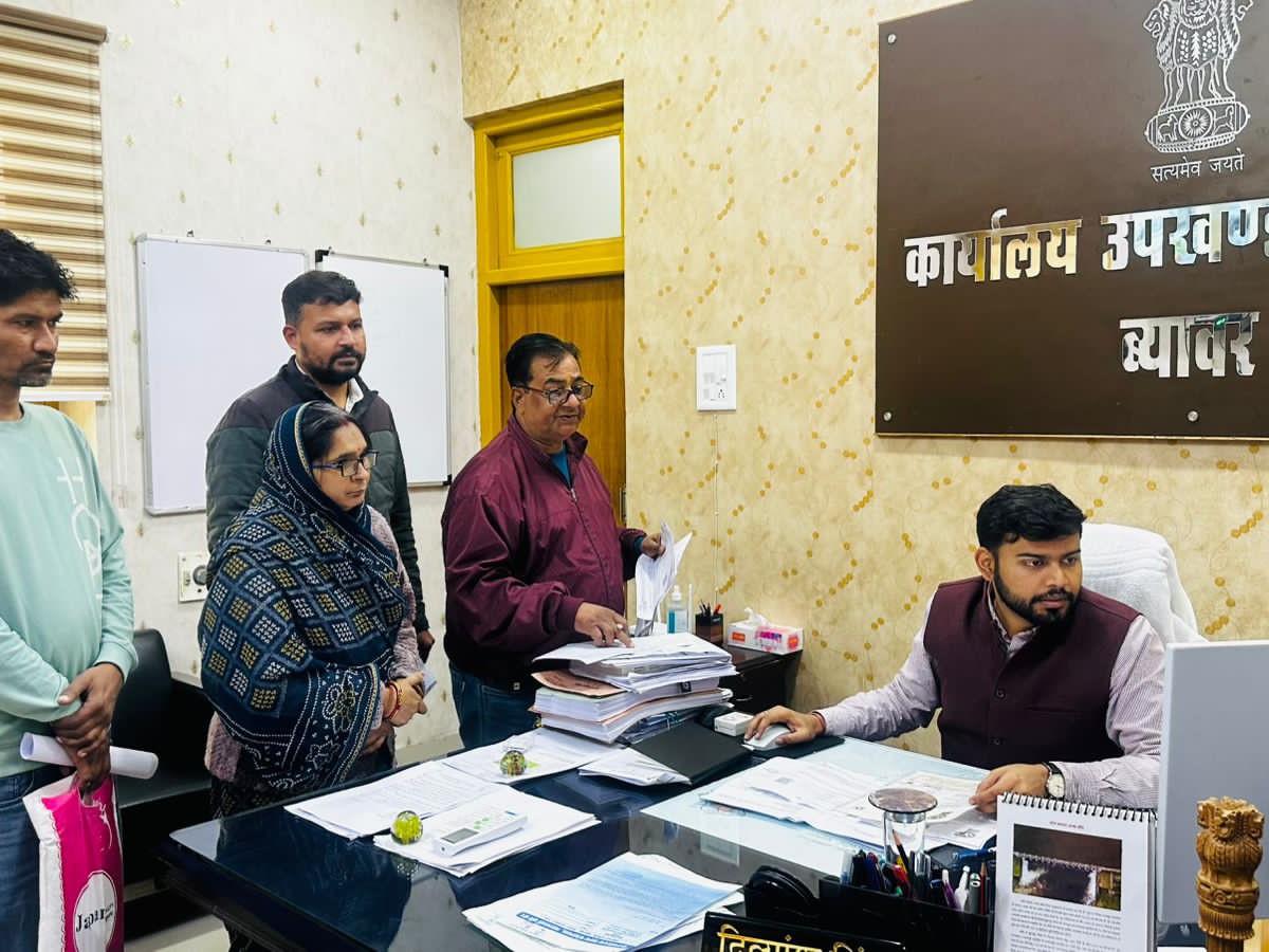 ब्यावर विधानसभा क्षेत्र-103 में नोटिस सुनवाई प्रक्रिया 30 दिसंबर 2025 से शुरू हो गई है।