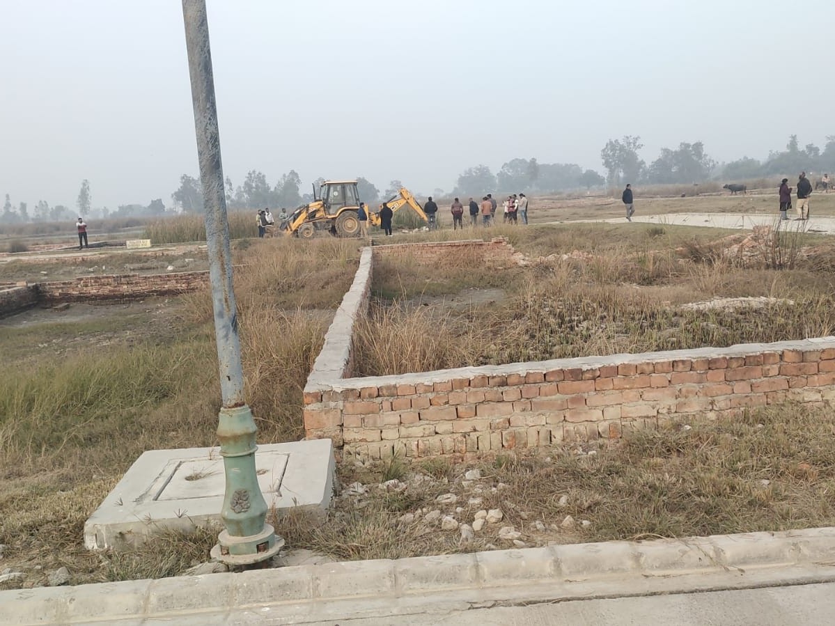 Two bighas of government grazing land was freed from encroachment