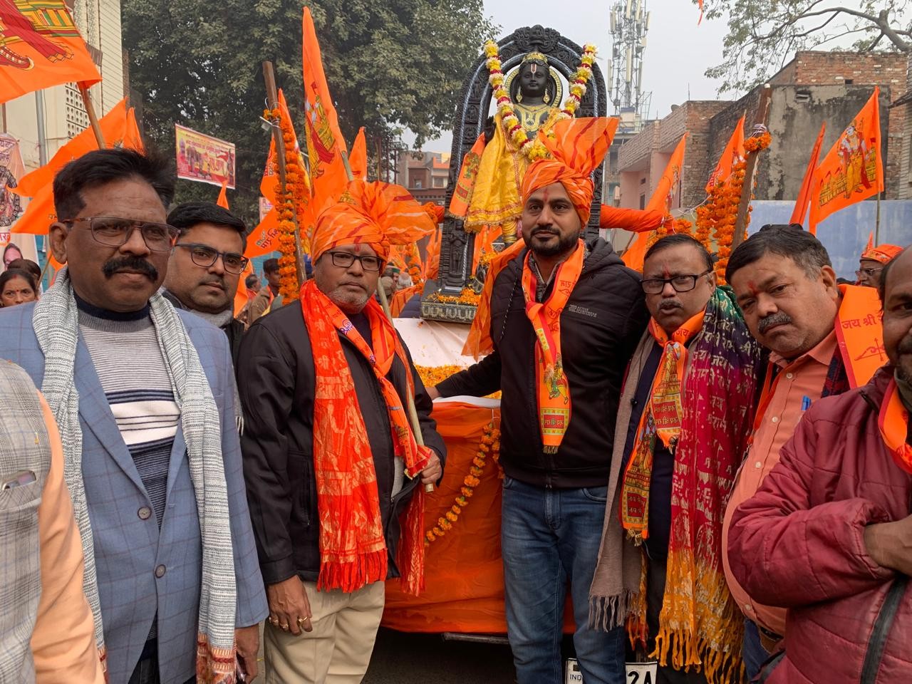 लखनऊ में श्रीराम मंदिर प्राण प्रतिष्ठा की द्वितीय वर्षगांठ श्रद्धा और उल्लास के साथ मनाई गई।