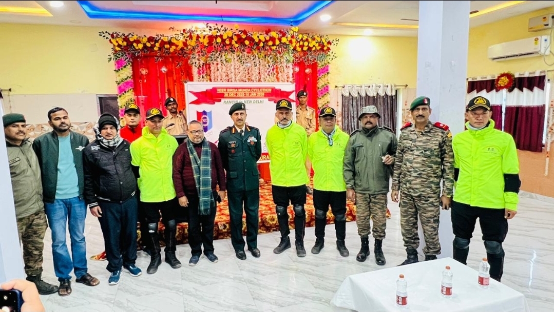 बिरसा मुंडा साइक्लोथान यात्रा का औरंगाबाद में भव्य स्वागत:  3 राज्यों से होते हुए 1300km की दूरी तय कर दिल्ली पहुंचेगी; एकता, राष्ट्रवाद का संदेश देने का उद्देश्य – Aurangabad (Bihar) News
