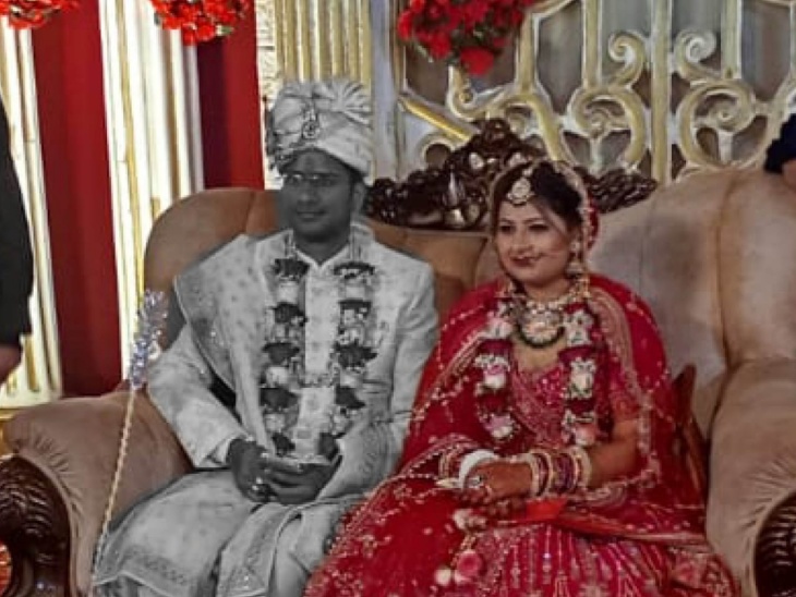 DRDO के अधिकारी की शादी के दो दिन बाद मौत हो गई थी शादी का फोटो।