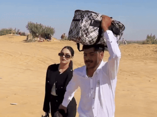 मध्यप्रदेश के सोशल मीडिया इन्फ्लूएंसर धर्मेंद्र बिलोटिया ने जैसलमेर में रील बनाई।