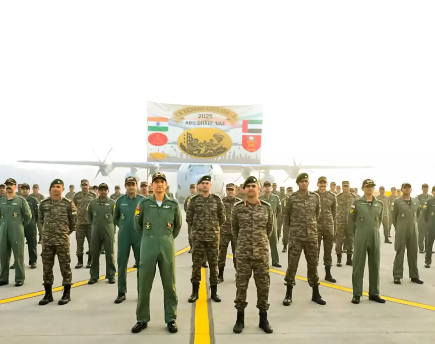 ये भारत और UAE के बीच पहला द्विपक्षीय सेना अभ्यास का दूसरा संस्करण था, जिसका सफल समापन अबू धाबी के अल-हमरा ट्रेनिंग सिटी में हुआ।