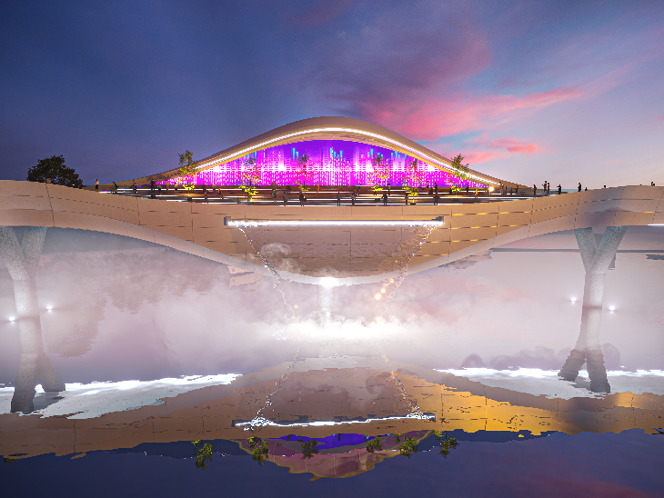 डिजाइन प्रतियोगिता में ज्यूरी पैनल ने मुंबई की संस्था ‘आरवैम्प स्टूडियो’ की डिजाइन को चयनित किया है।