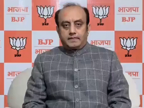 बीजेपी के राष्ट्रीय प्रवक्ता सुधांशु त्रिवेदी ने शनिवार को राहुल गांधी पर गंभीर आरोप लगाए। - Dainik Bhaskar