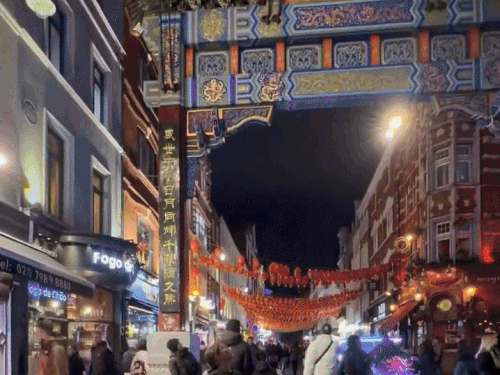 यूके के बाजारों में घूमते हुए परम काफी खुश नहीं आईं।