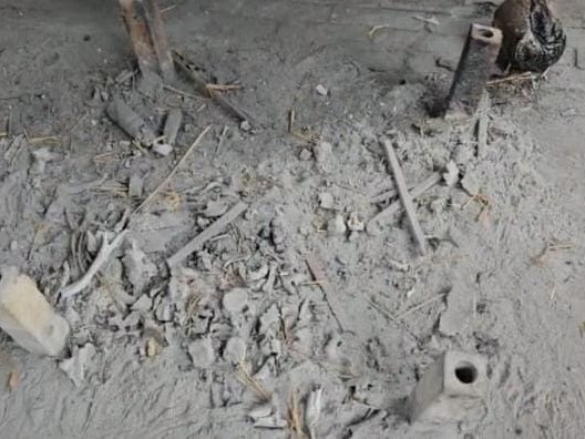 श्मशान घाट में इस स्थान से गायब हुई अस्थियां।