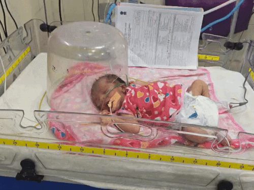 नागौर के MCH विंग के पालनागृह में मिली बच्ची।