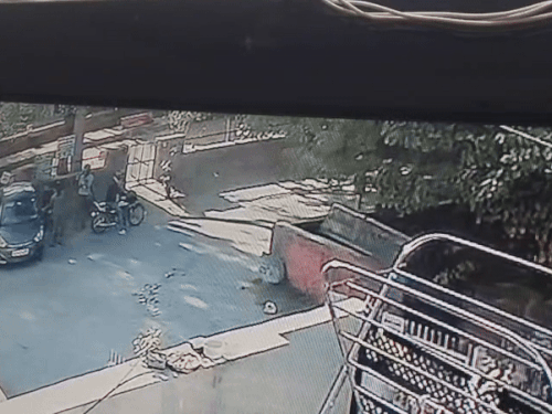 जब महिला कार में बैठने लगी तो पास खड़े बाइक सवार चेन छीनकर भाग गए