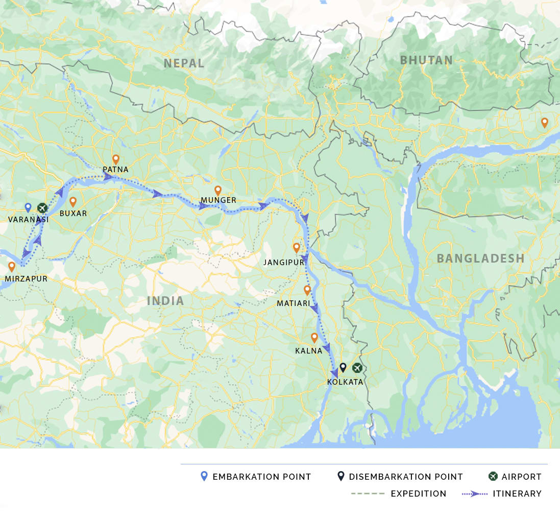 यह क्रूज का मैप।