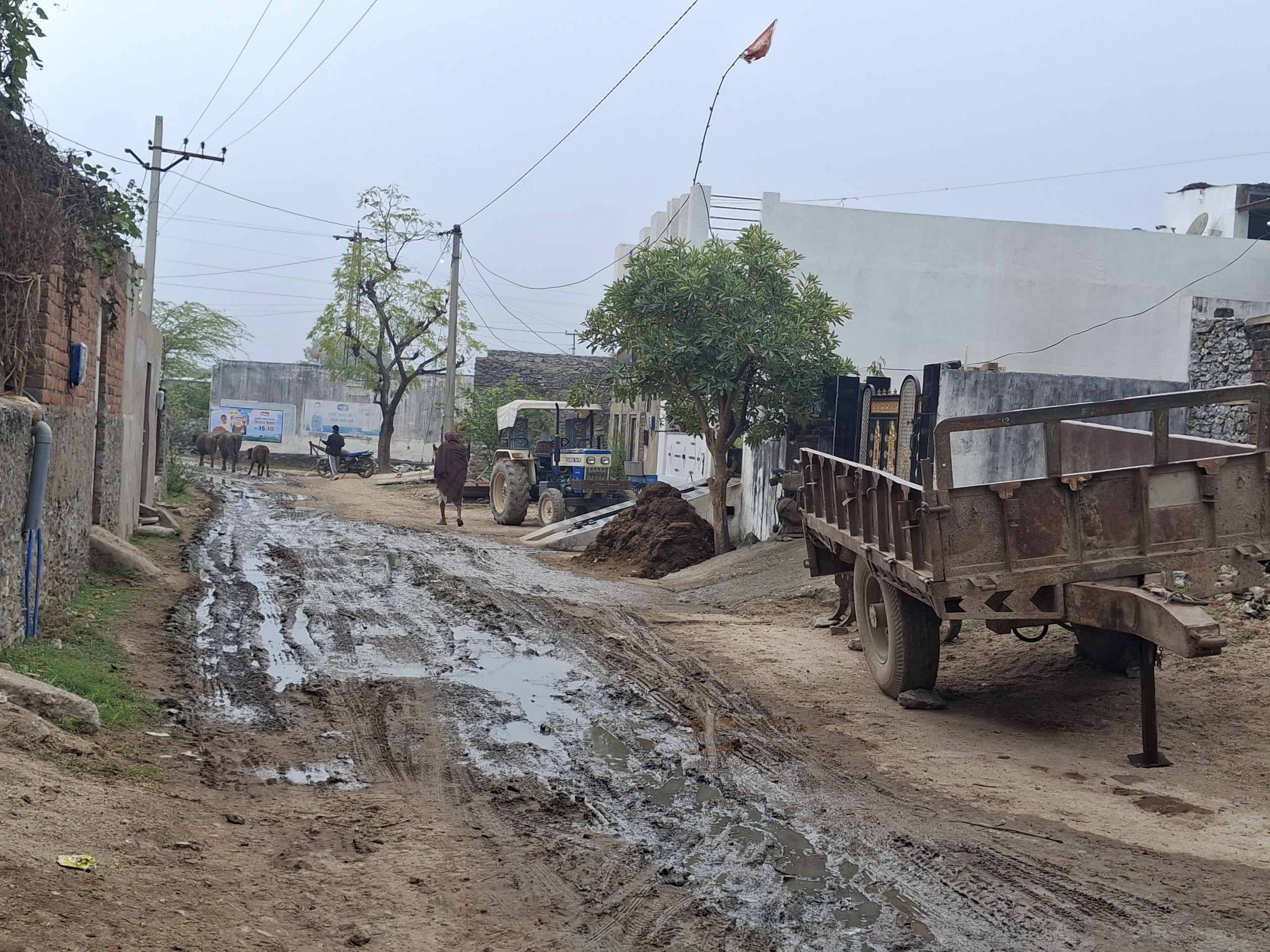 बघेरा के माली मोहल्ला, सलारी गेट स्थित बाब्जी की गली से सड़क पर जाने वाले रास्ते पर गंदे नाले का पानी और कीचड़ जमा होने से स्थानीय निवासियों को भारी परेशानी का सामना करना पड़ रहा है।