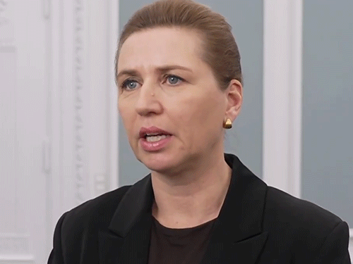 डेनमार्क PM ने मेटे फ्रेडरिकसन ने टीवी चैनल TV2 से बातचीत में ट्रम्प के बयान पर प्रतिक्रिया दी। - Dainik Bhaskar